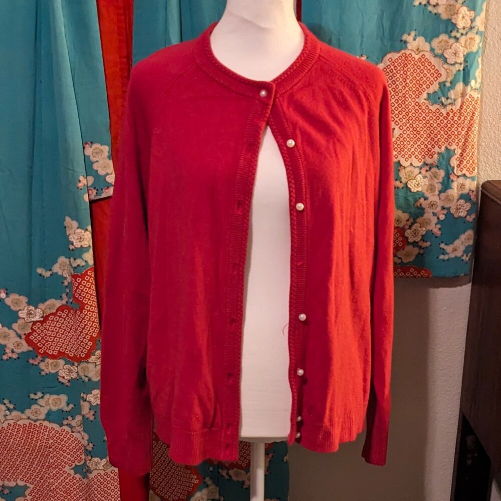 Hot pink cardigan